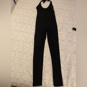 Free People FP Movement Unitard One Piece women’s XS black open back halter